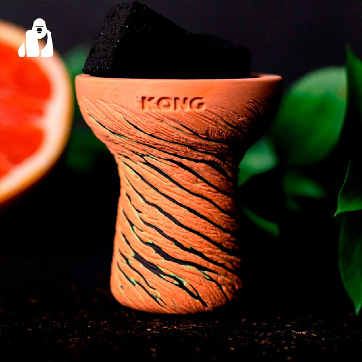 Чаша Kong Turkish Lava Orange для кальяна