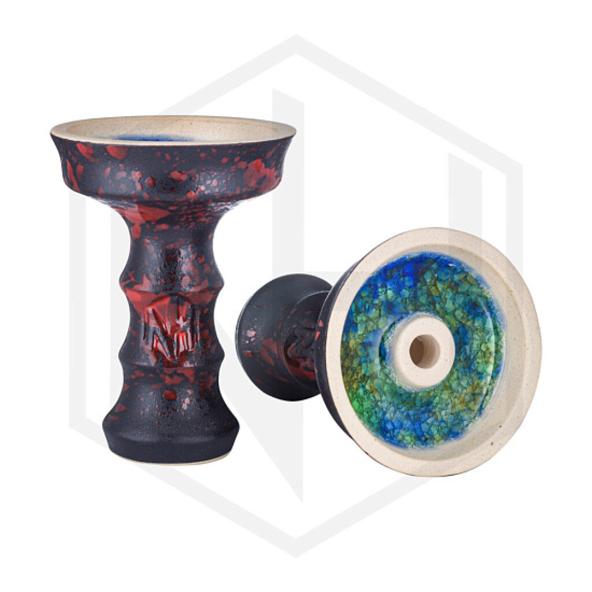 Чаша Nejn Lotus Matt Black Черная Матовая для кальяна