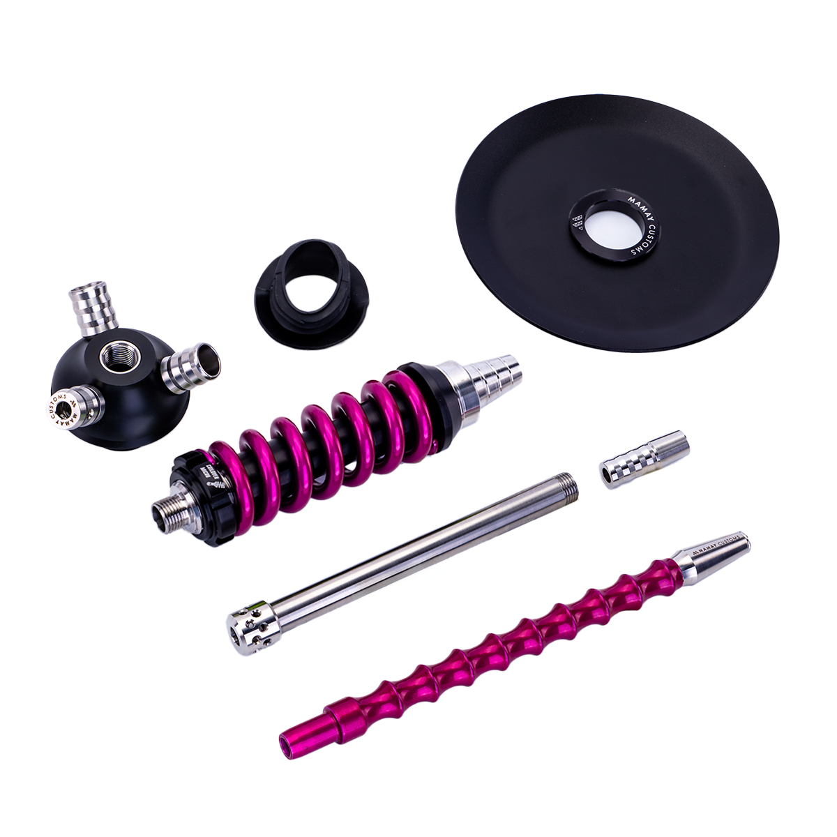 Кальян Mamay Customs Coilover Micro Розовый Лак