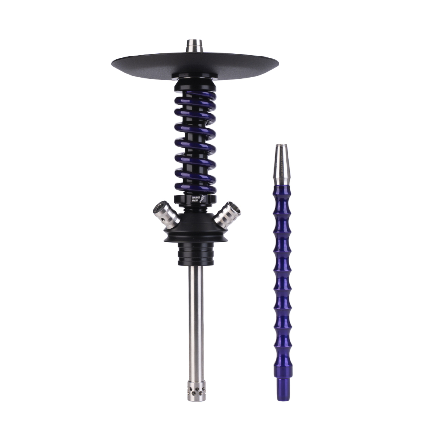 Кальян Mamay Customs Coilover Micro Чёрно Фиолетовый Лак