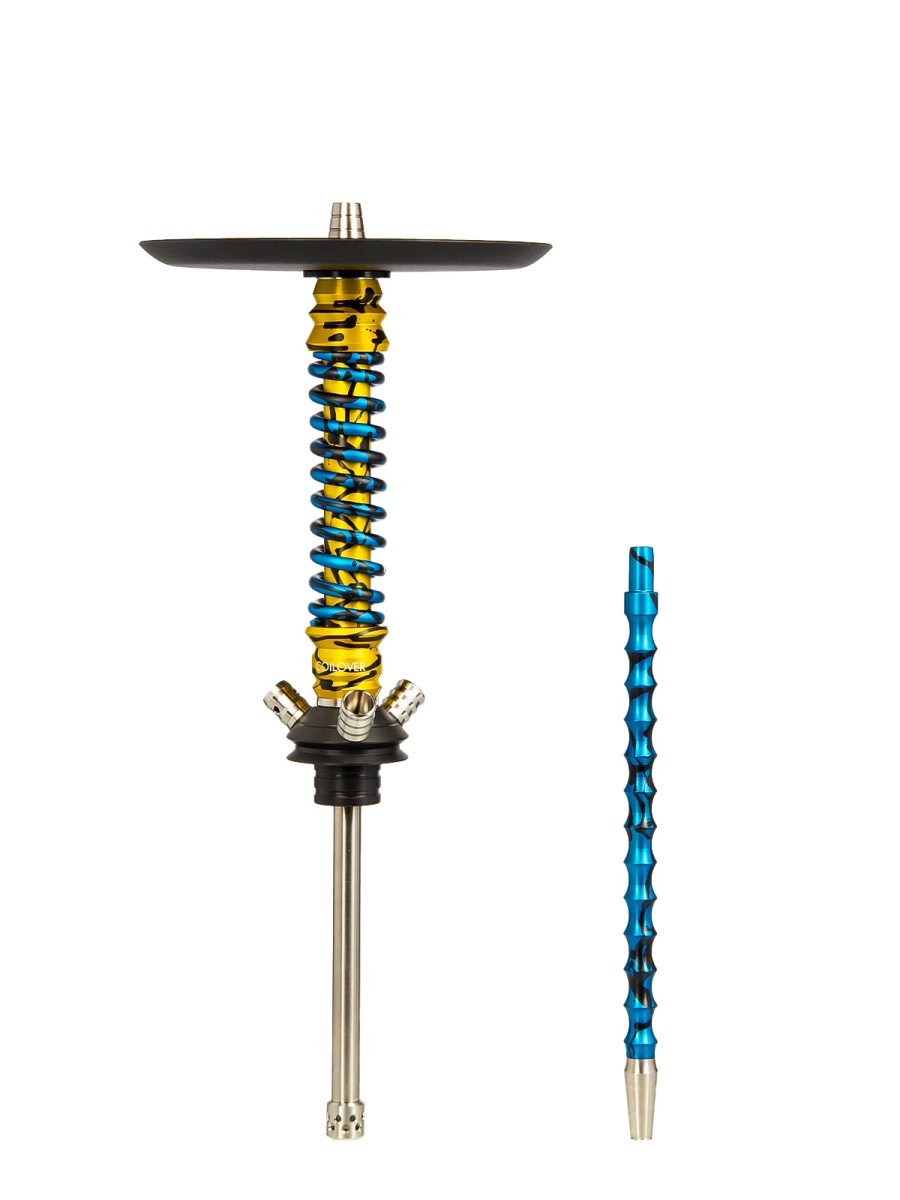 Кальян Mamay Customs Coilovers Mini Золотой Сплеш Голубой Сплеш