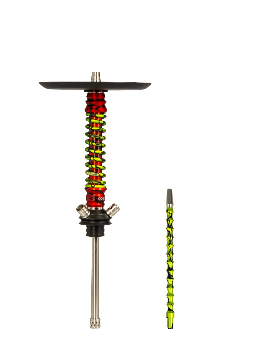Кальян Mamay Customs Coilovers Mini Красный Сплеш Салатовый Сплеш