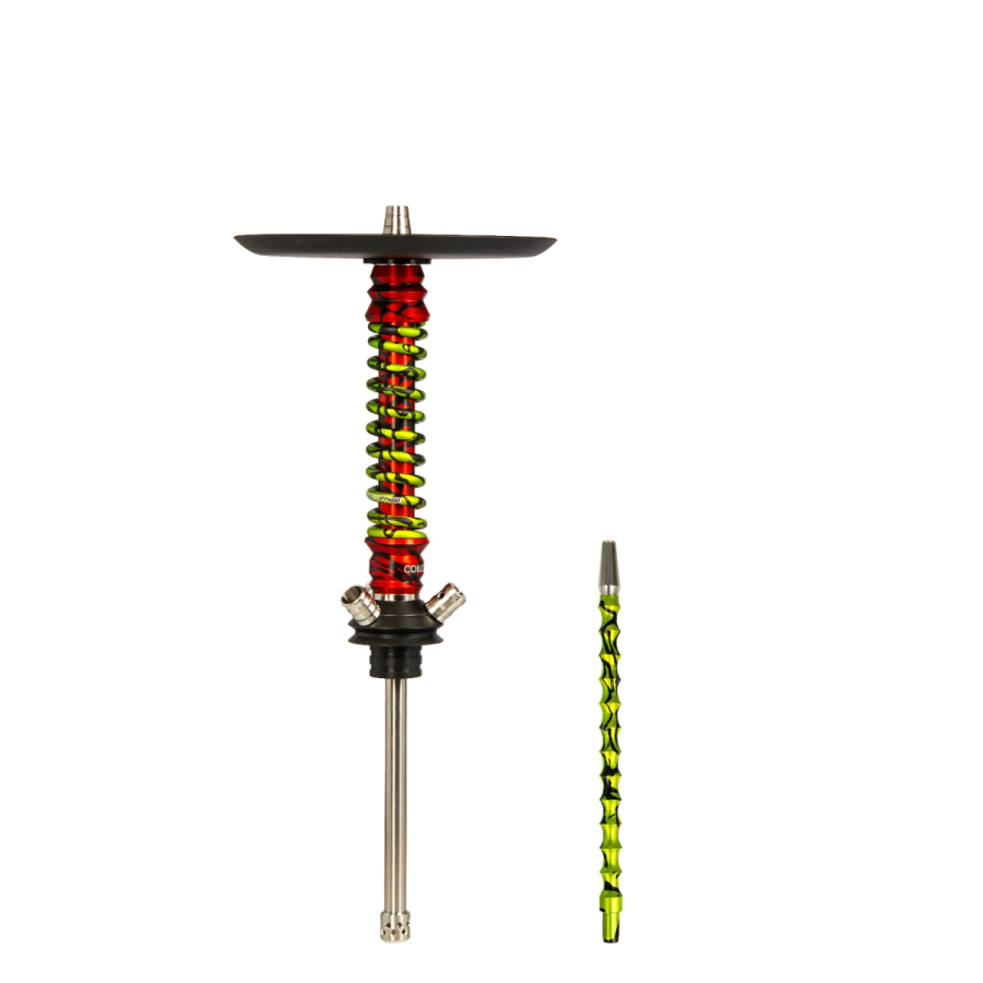 Кальян Mamay Customs Coilovers Mini Красный Сплеш Салатовый Сплеш