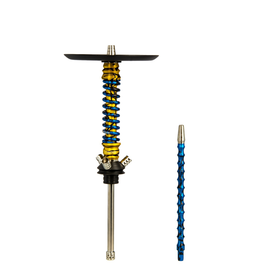 Кальян Mamay Customs Coilovers Mini Синий Сплеш Золотой Сплеш