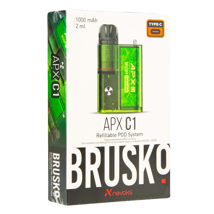POD-система Brusko Apx C1 Зелёный Папоротник