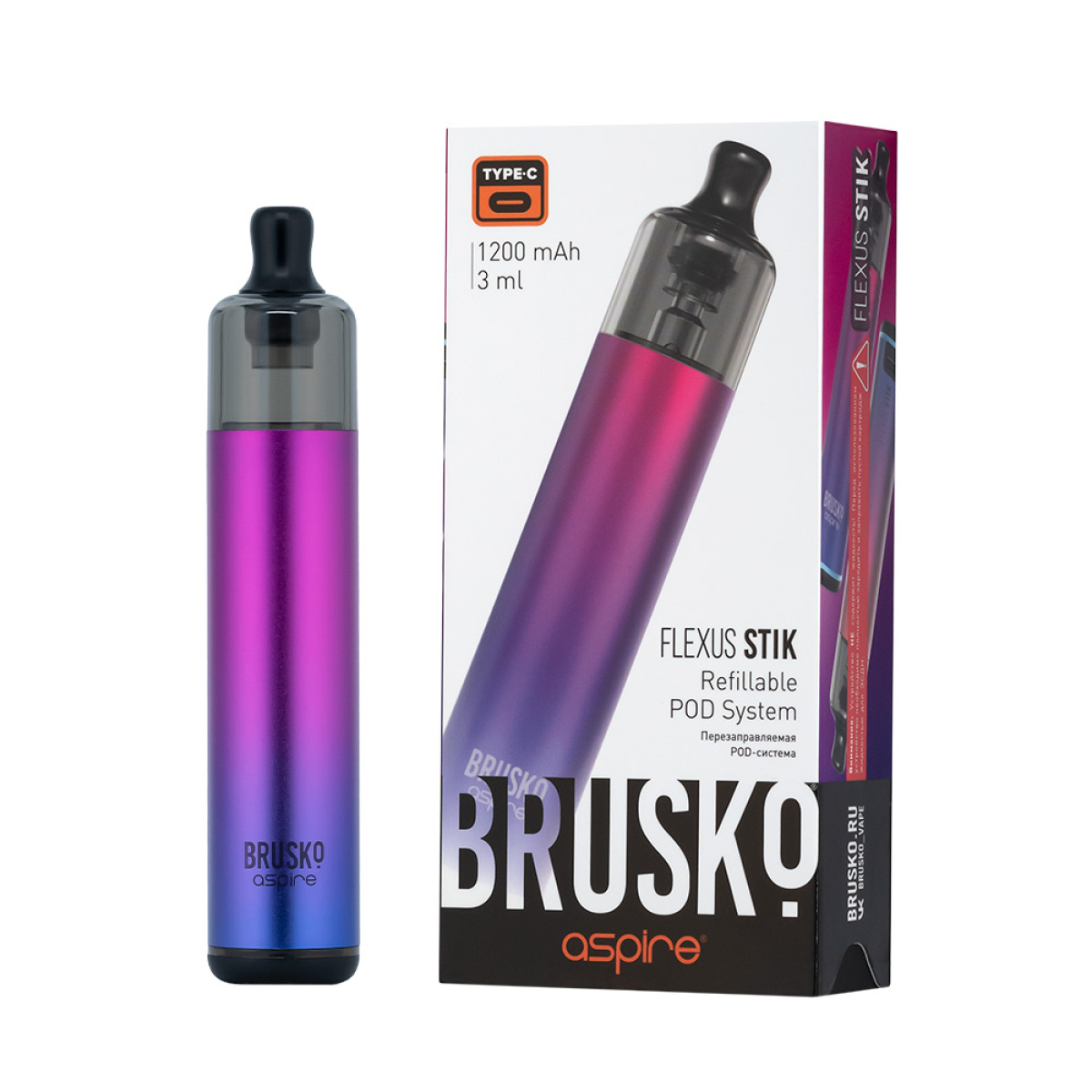 POD-система Brusko Flexus Stik Фуксия
