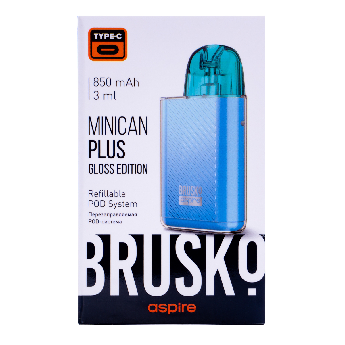 POD-система Brusko Minican Plus Gloss Edition Синий