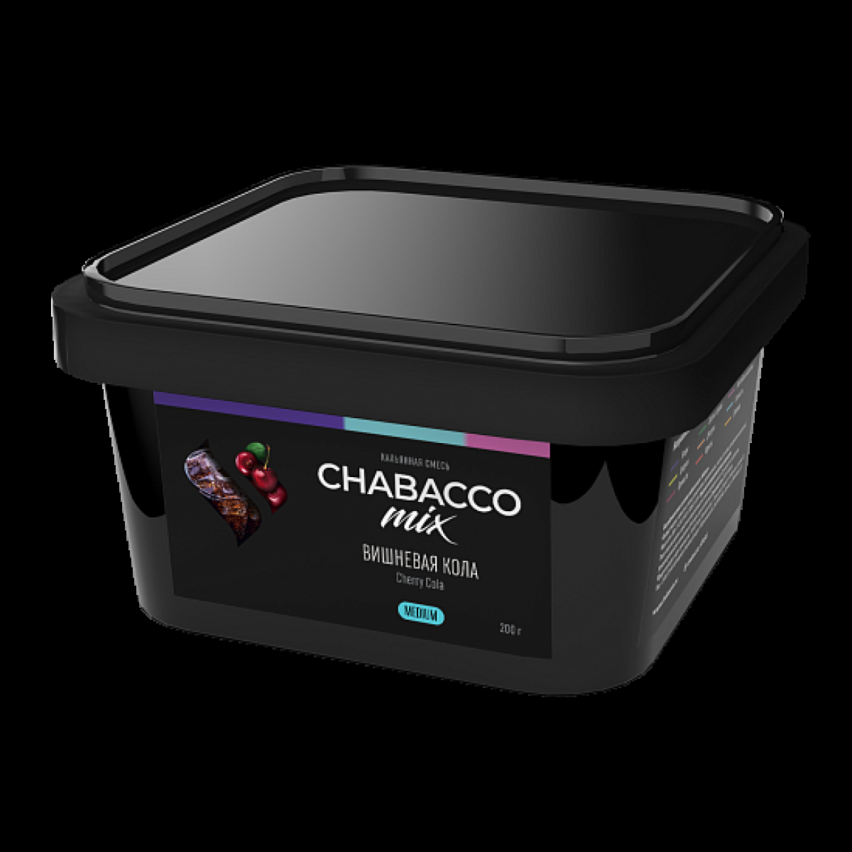 Бестабачная смесь Chabacco Mix Cherry Cola Вишневая Кола  Medium 200 грамм