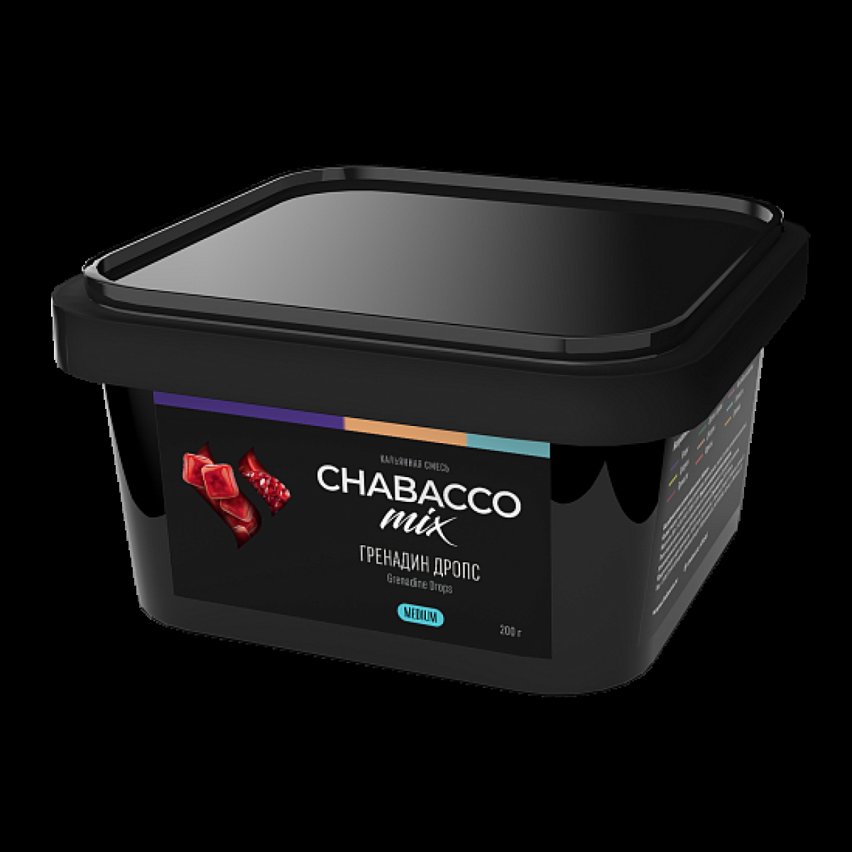 Бестабачная смесь Chabacco Mix Grenadine Drops Гренадин Дропс  Medium 200 грамм