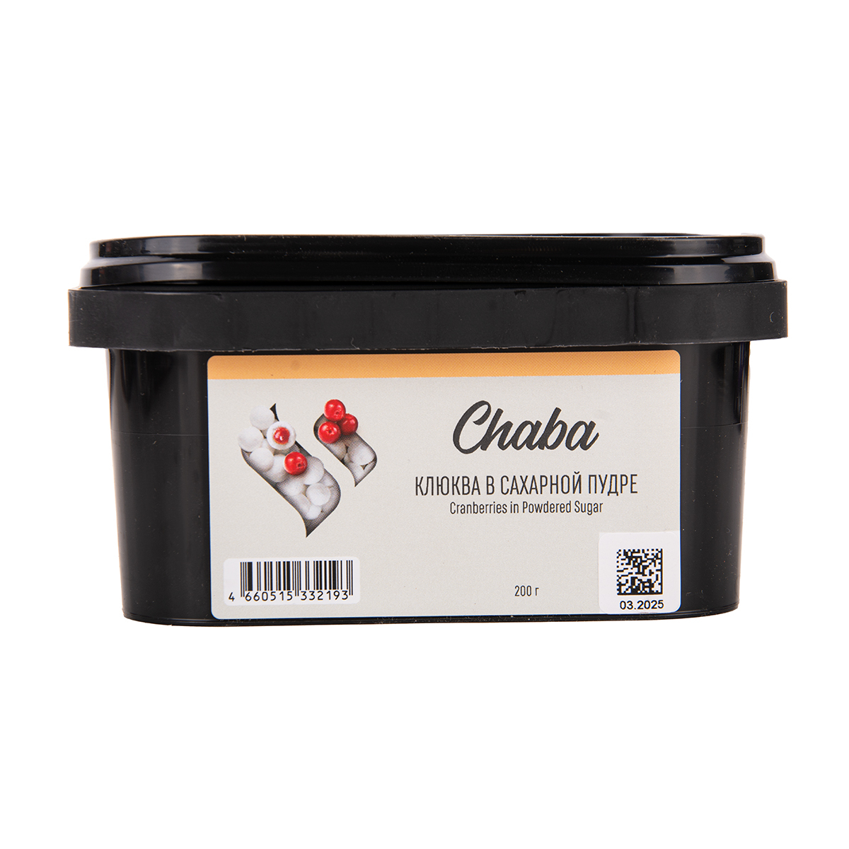 Безникотиновая смесь Chaba Cranberries In Powdered Sugar Nicotine Free 200 грамм