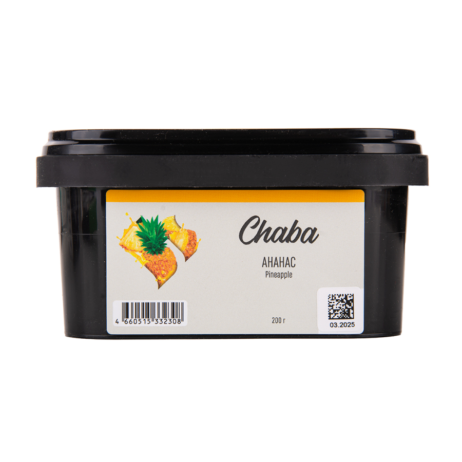 Безникотиновая смесь Chaba Pineapple Nicotine Free 200 грамм