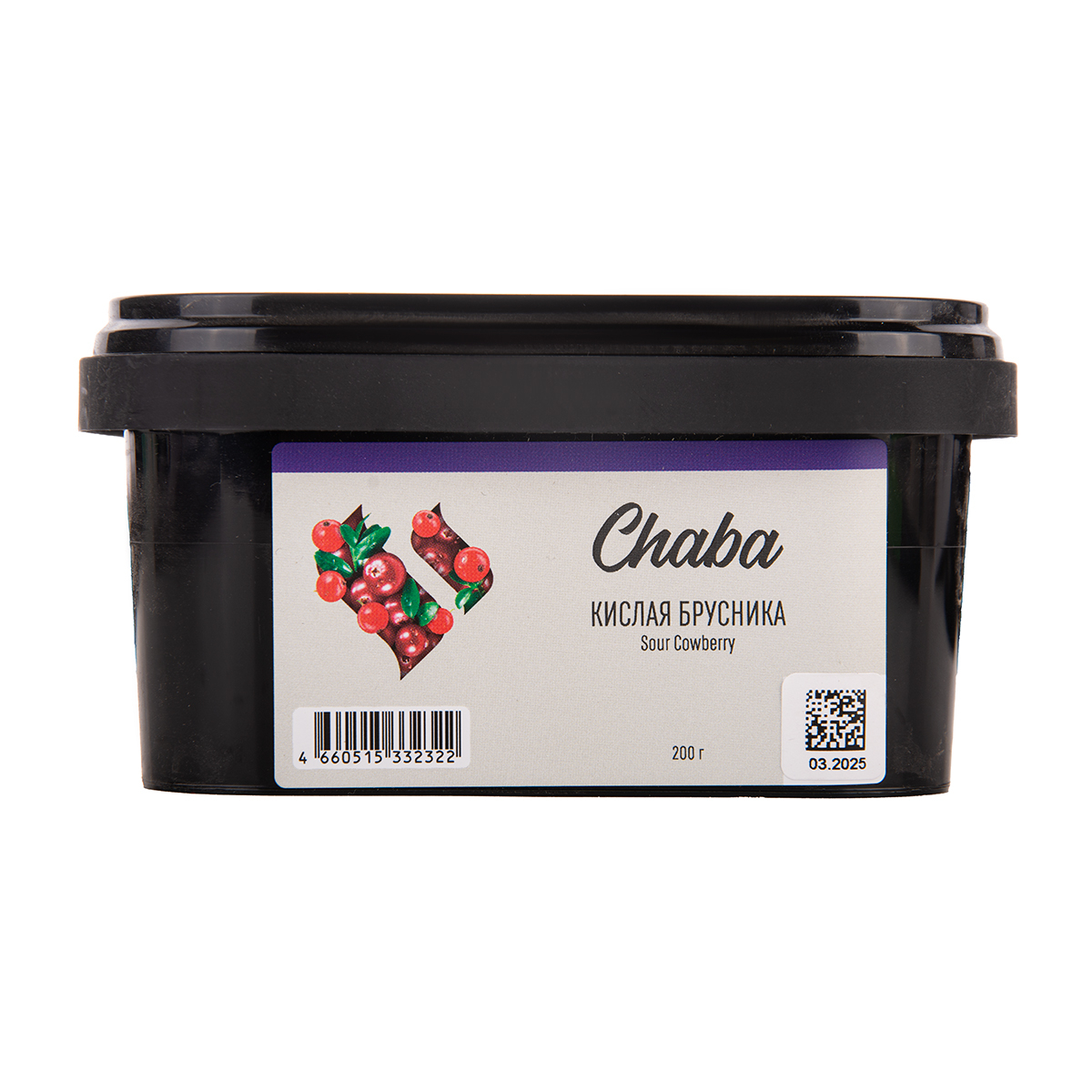 Безникотиновая смесь Chaba Sour Cowberry Nicotine Free 200 грамм