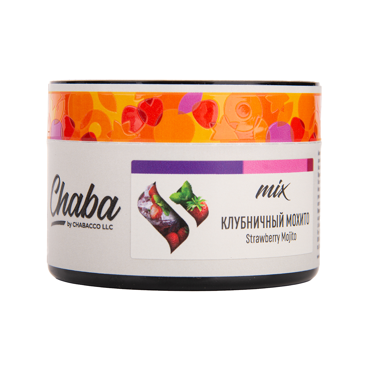 Бестабачная смесь Chaba Mix Strawberry Mojito Nicotine Free 50 грамм