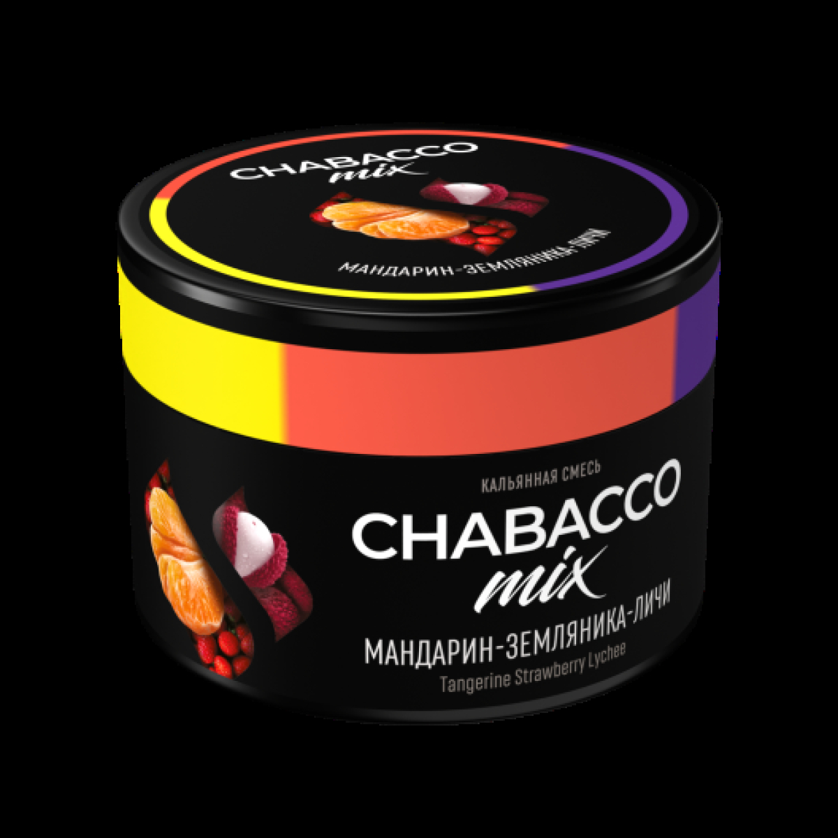 Бестабачная смесь Chabacco Mix Medium Tangerine Strawberry Lychee 40 грамм