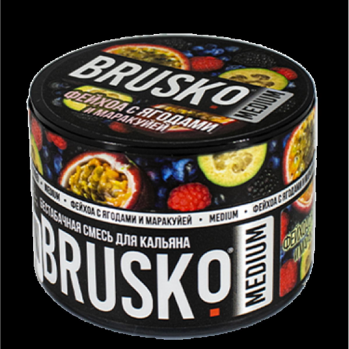 Бестабачная смесь Brusko Zero Фейхоа С Ягодами И Маракуйей 50 грамм