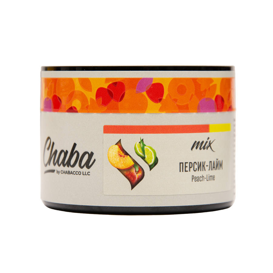 Бестабачная смесь Chaba Mix Peach Lime Nicotine Free 40 грамм