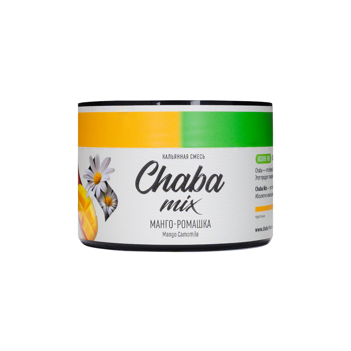 Бестабачная смесь Chaba Манго Ромашка Nicotine Free 40 грамм
