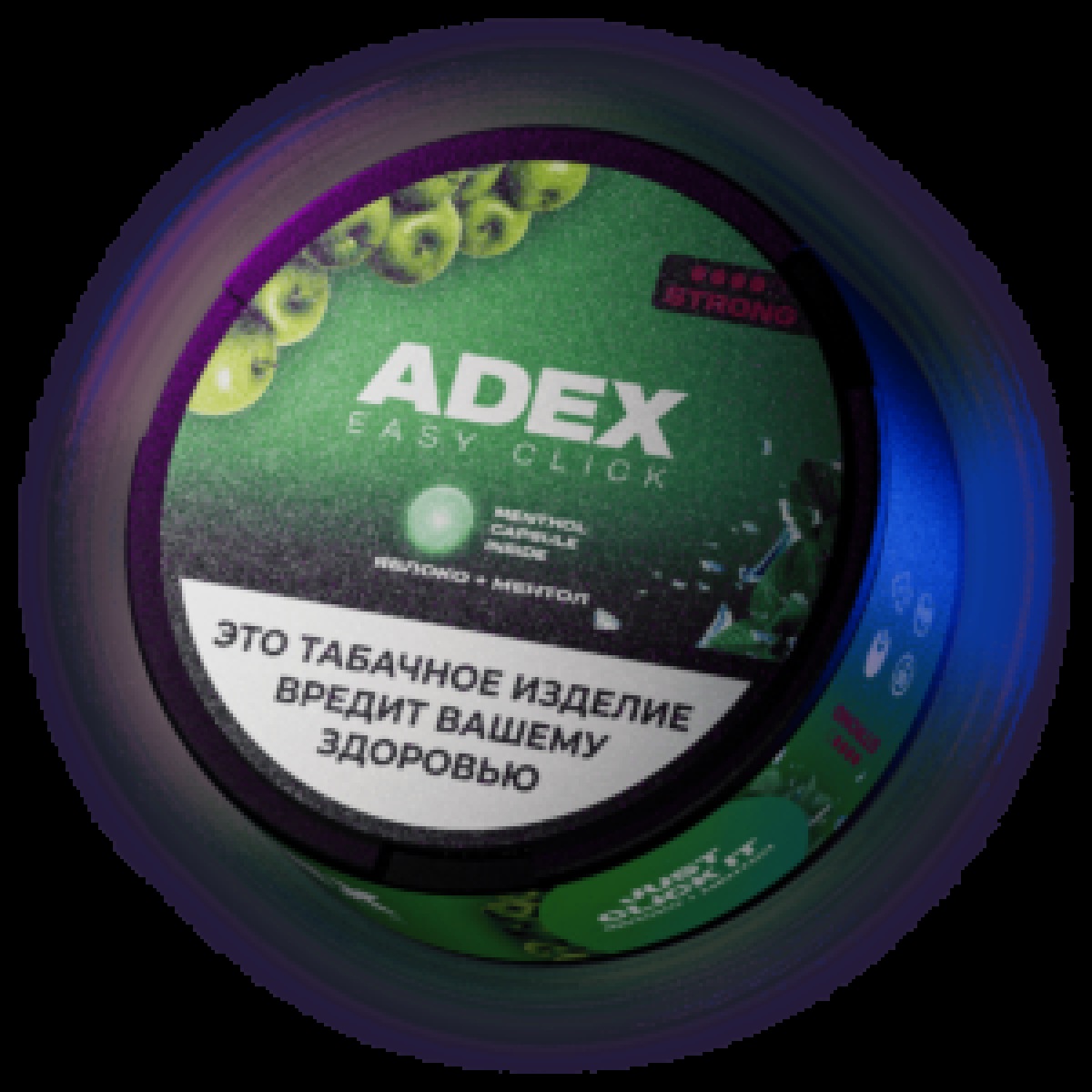 Жевательный табак Adex Click Яблоко Ментол  9 грамм