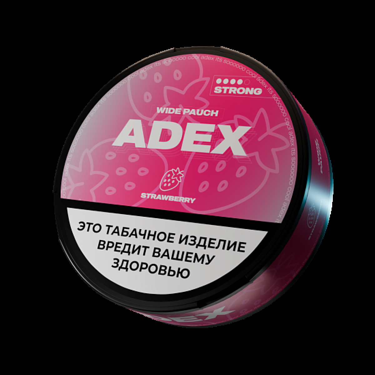 Жевательный табак Adex Strong Wide Strawberry    12 грамм