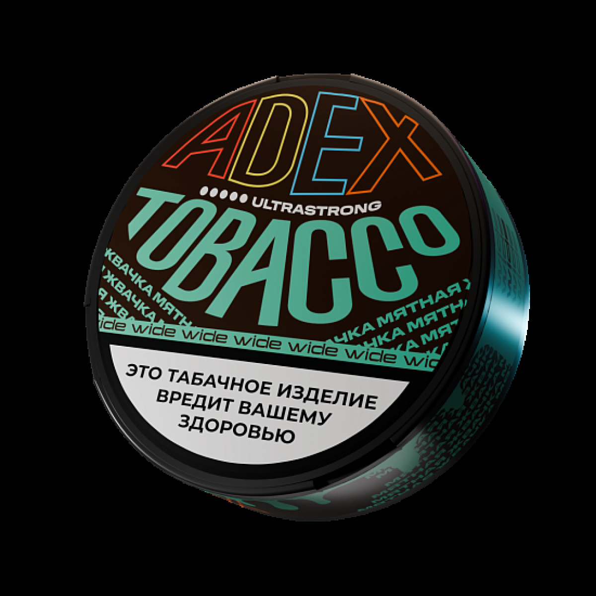 Жевательный табак Adex Ultrastrong Wide Мятная   Жвачка 12 грамм
