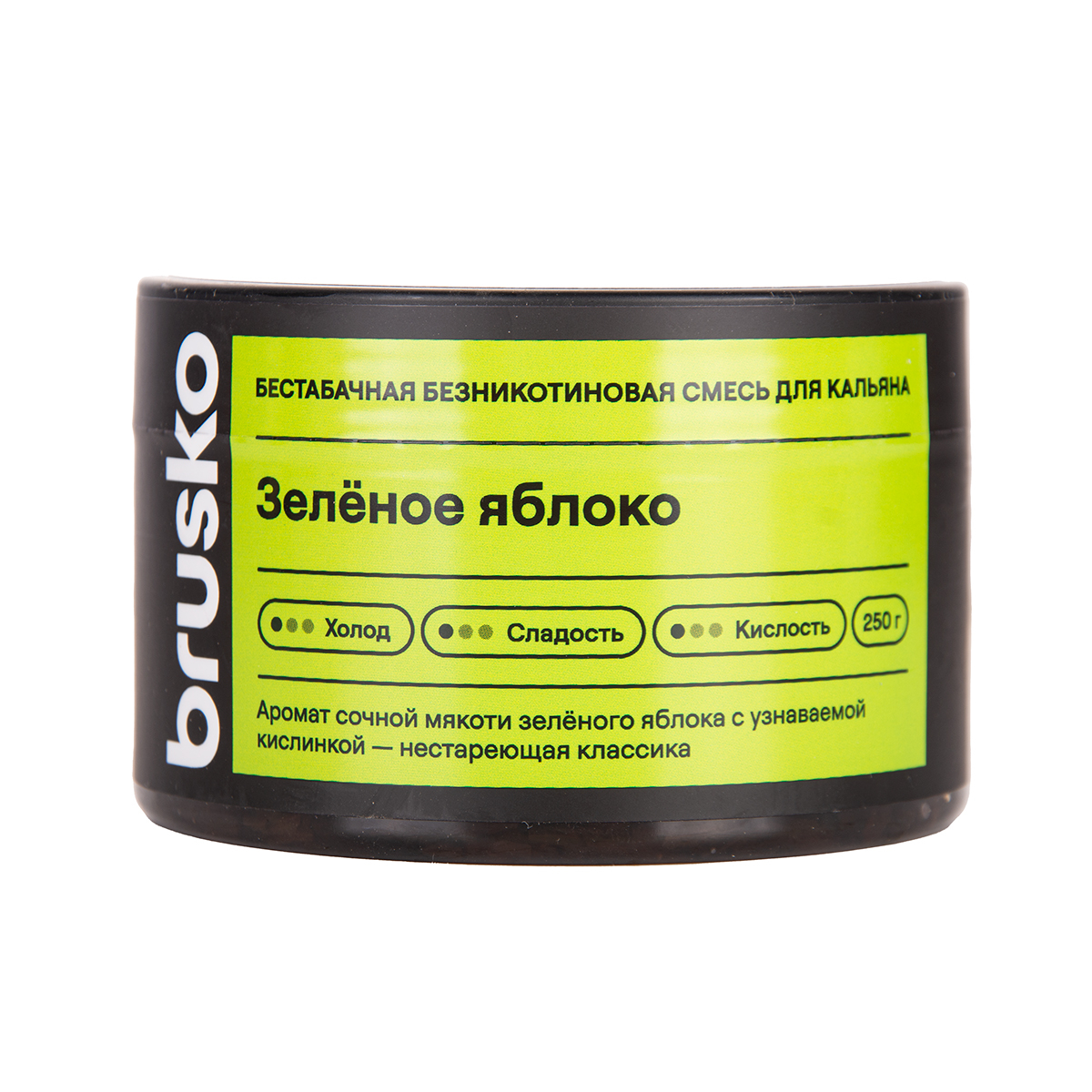 Бестабачная смесь Brusko Зелёное Яблоко 250 грамм