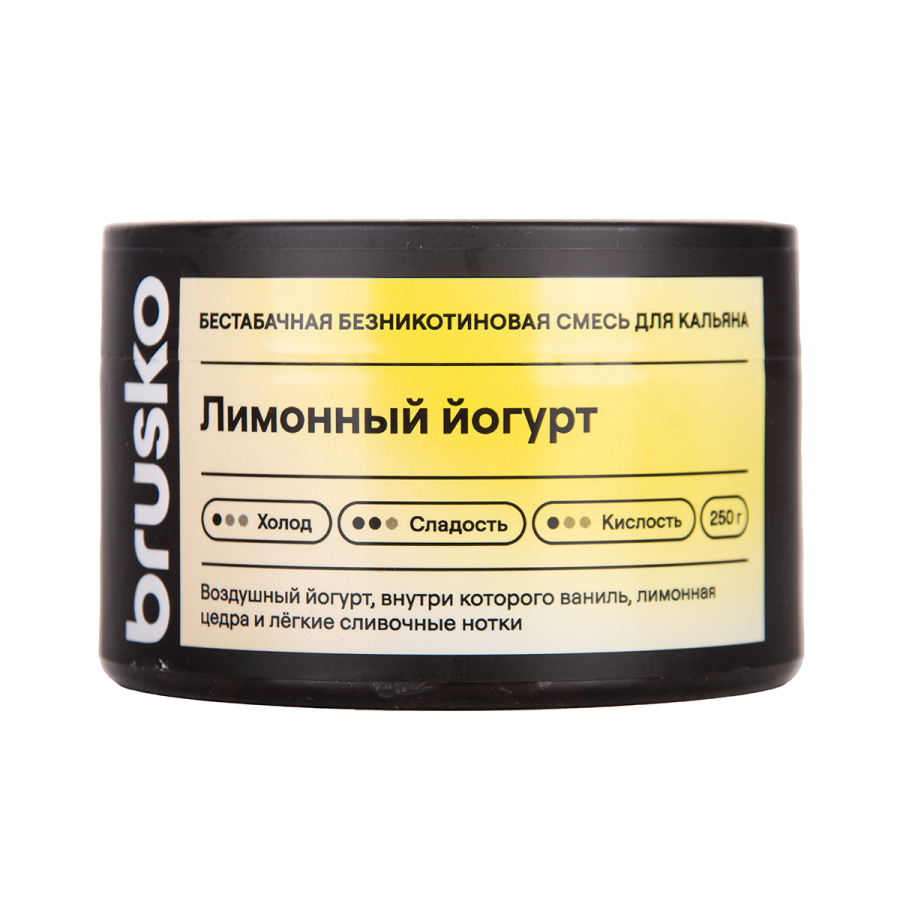 Бестабачная смесь Brusko Лимонный Йогурт 250 грамм