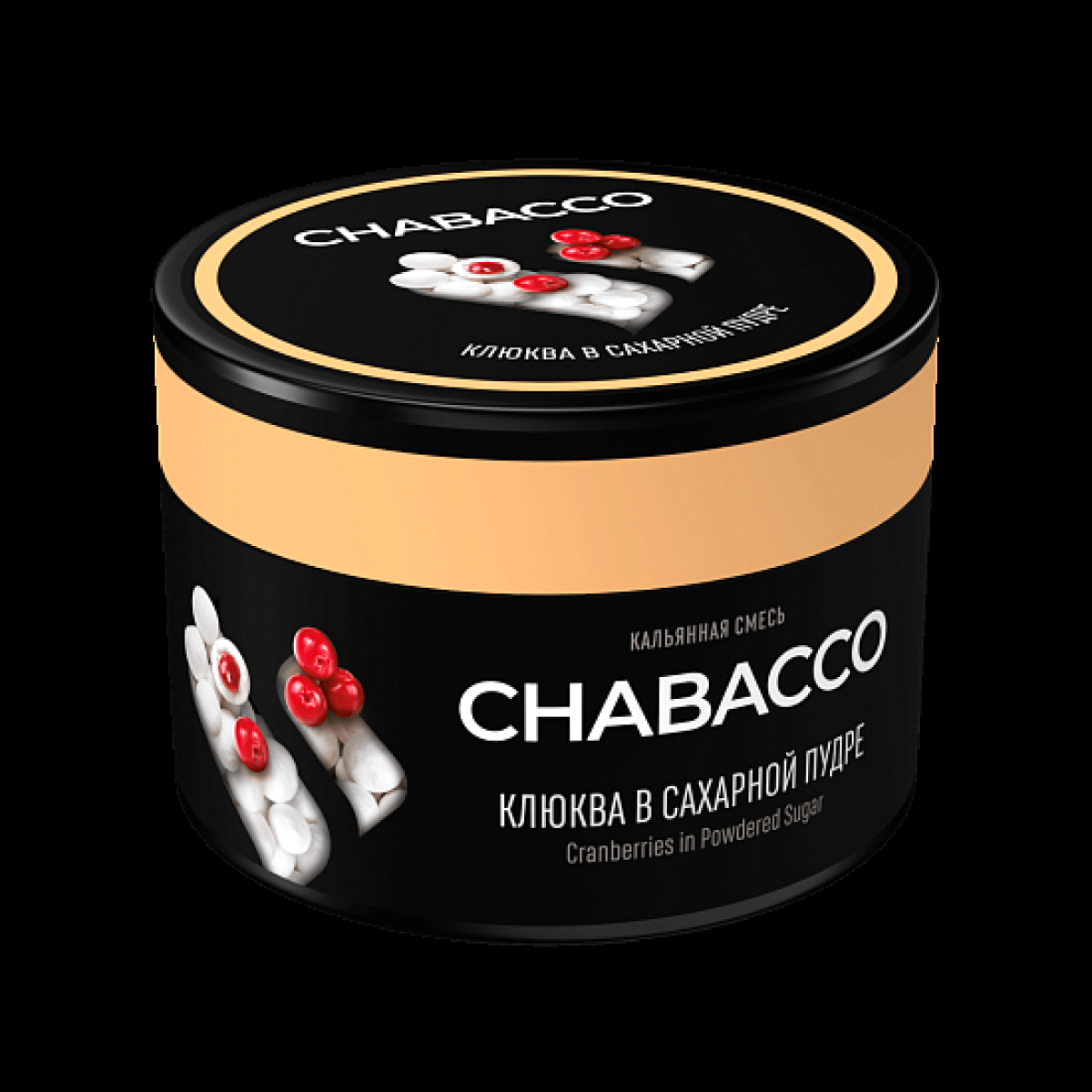 Бестабачная смесь Chabacco Medium Cranberries In Powdered Sugar 40 грамм