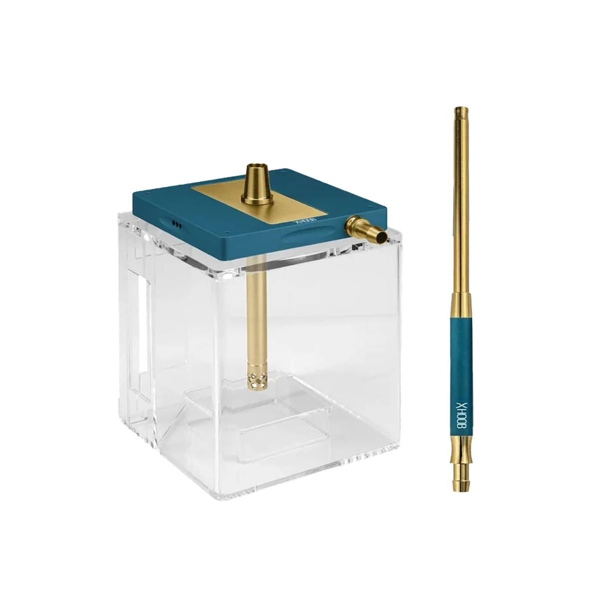 Кальян Hoob Atom Marine Blue X Gold | Hoob Cube