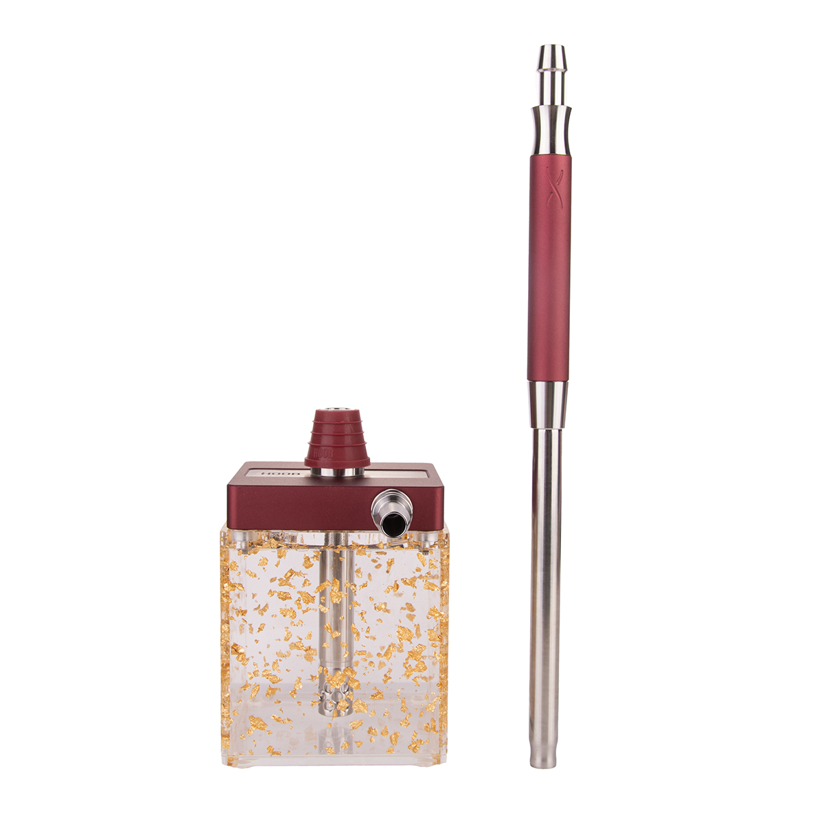 Кальян Hoob Subatom Wine Red X Ss | Cube Mini Gold