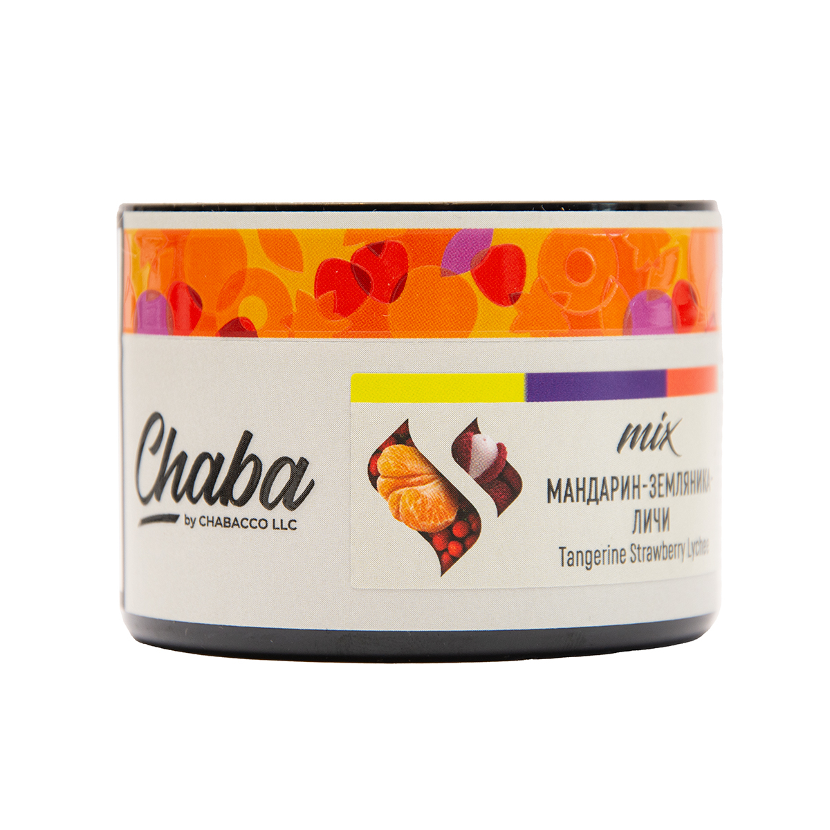Безникотиновая смесь Chaba Mix Tangerine Strawberry Lychee Nicotine Free 40 грамм