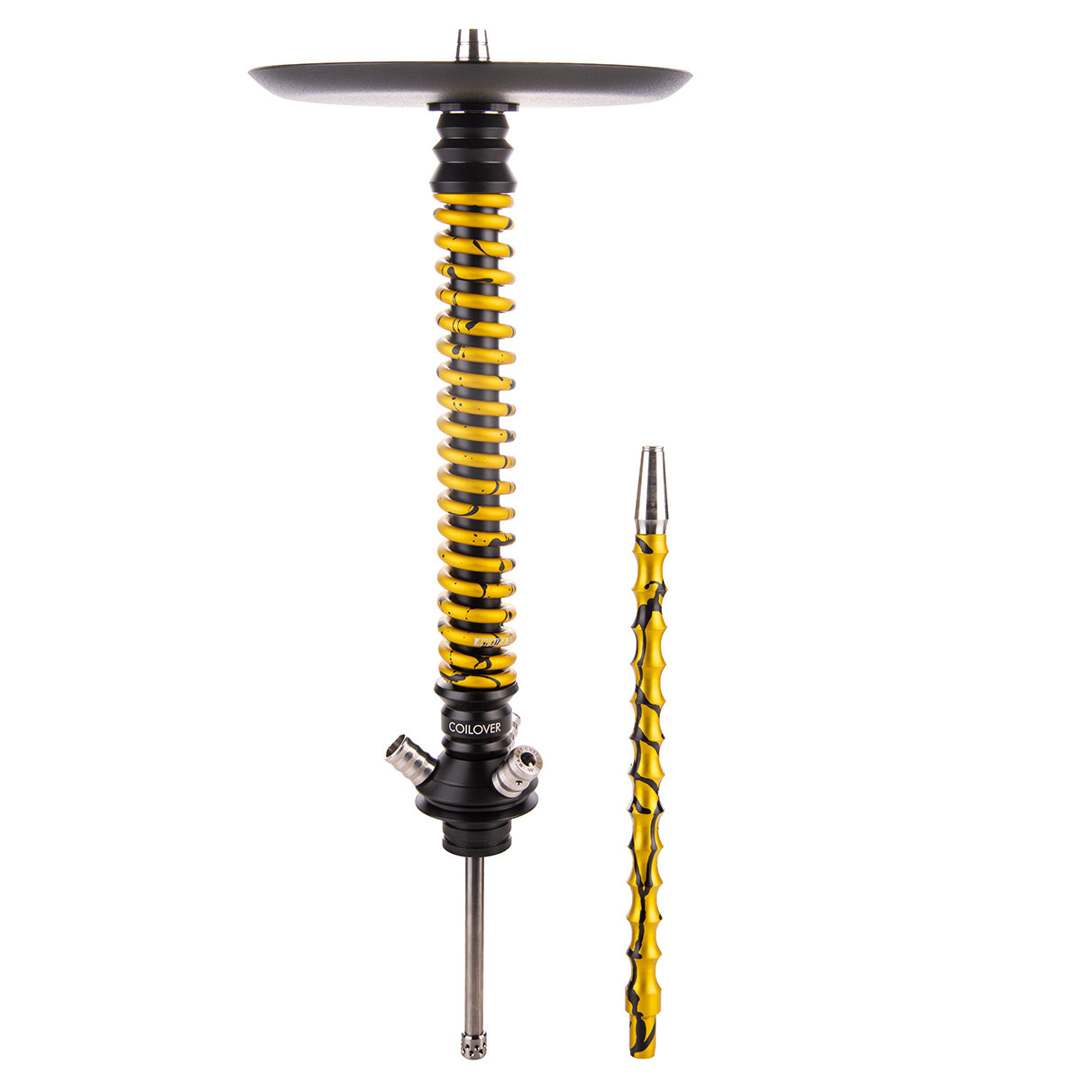 Кальян Mamay Customs Coilover Большой  Чёрный Золотой Сплеш