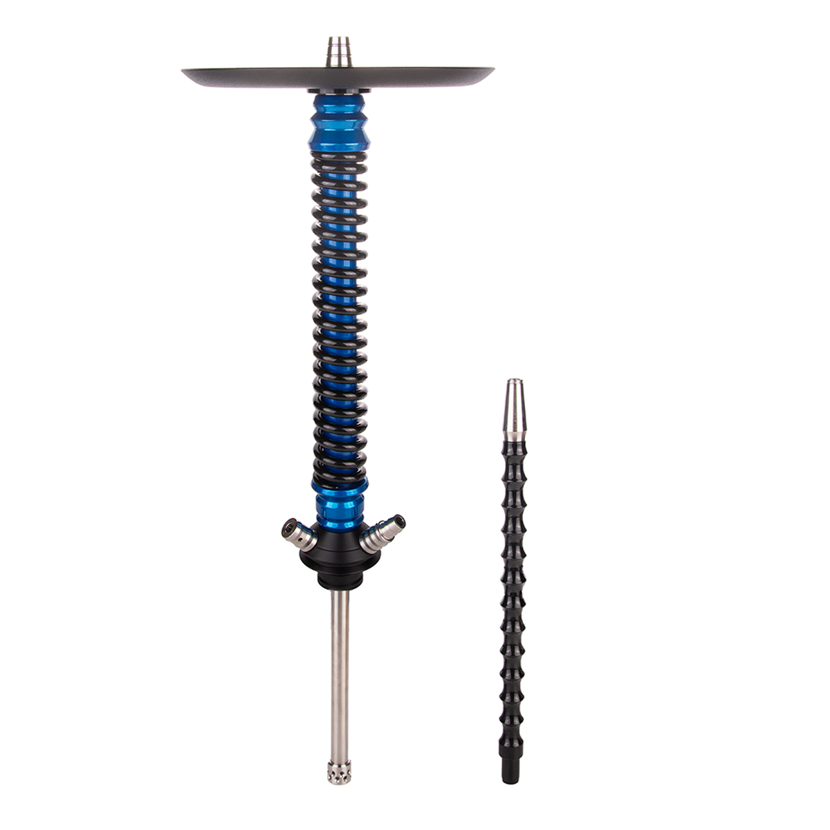 Кальян Mamay Customs Coilover Большой  Голубой Лак Чёрный