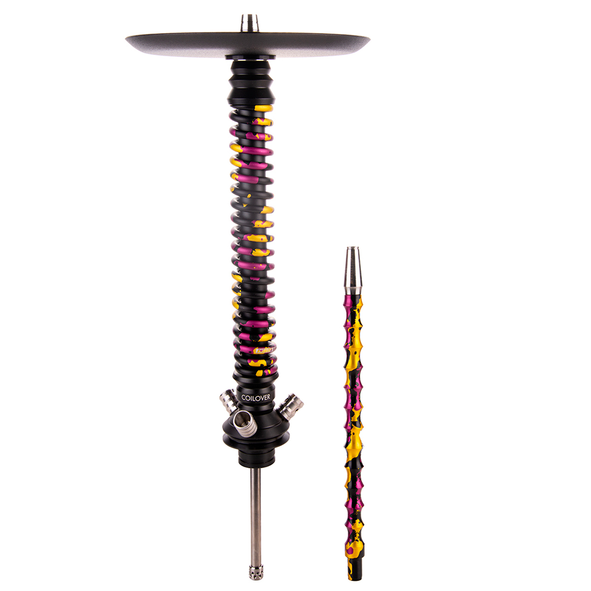 Кальян Mamay Customs Coilover Большой   Чёрный Пурпурный/золотой Камуфляж
