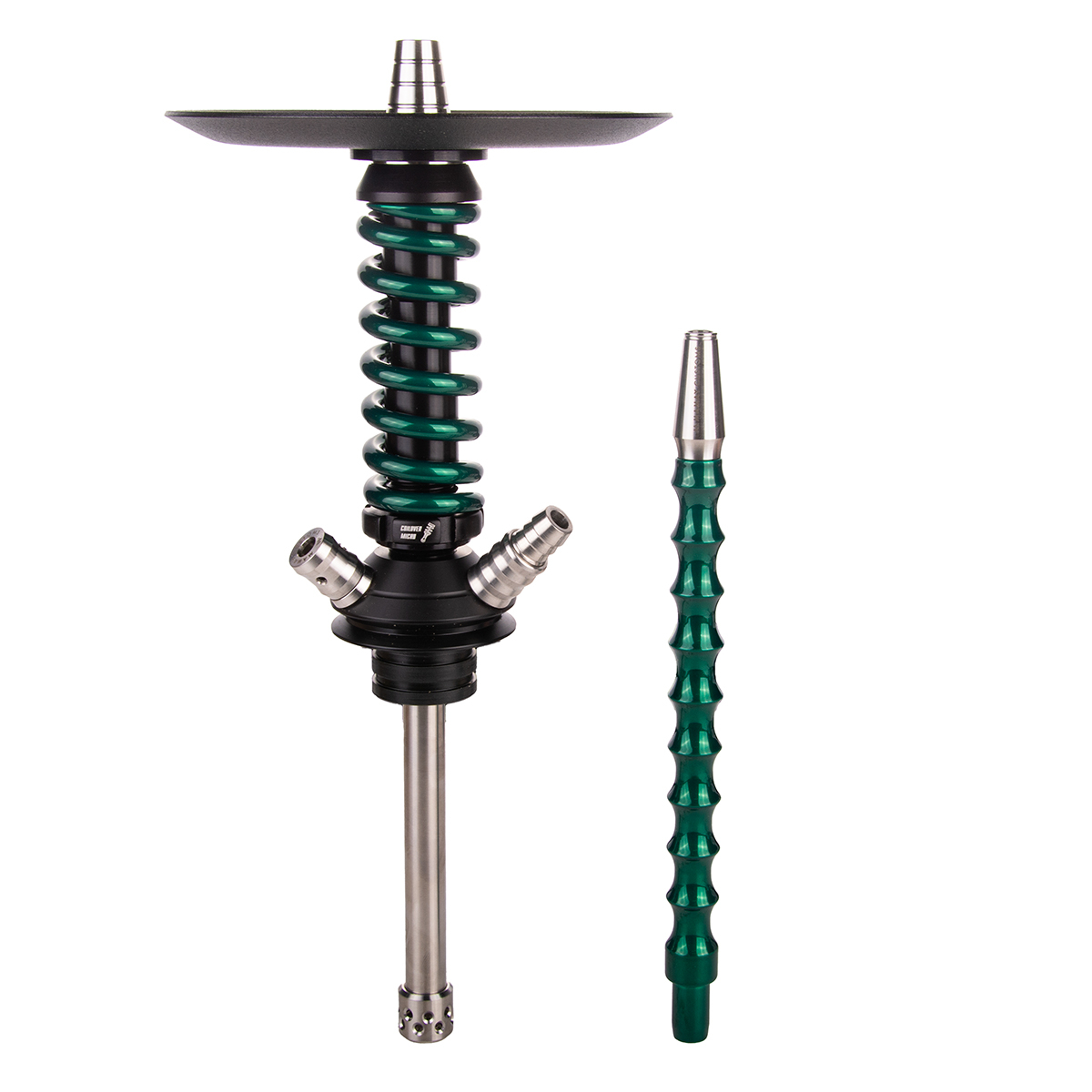 Кальян Mamay Customs Coilover Micro  Чёрный Зелёный Лак