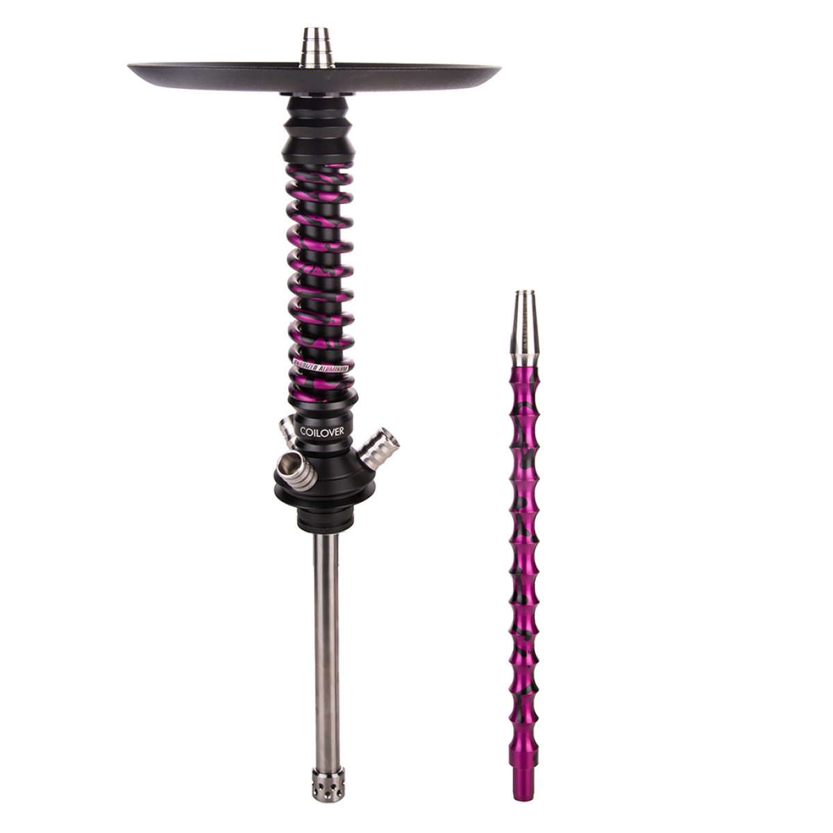 Кальян Mamay Customs Coilover Mini  Чёрный Пурпурный Сплеш