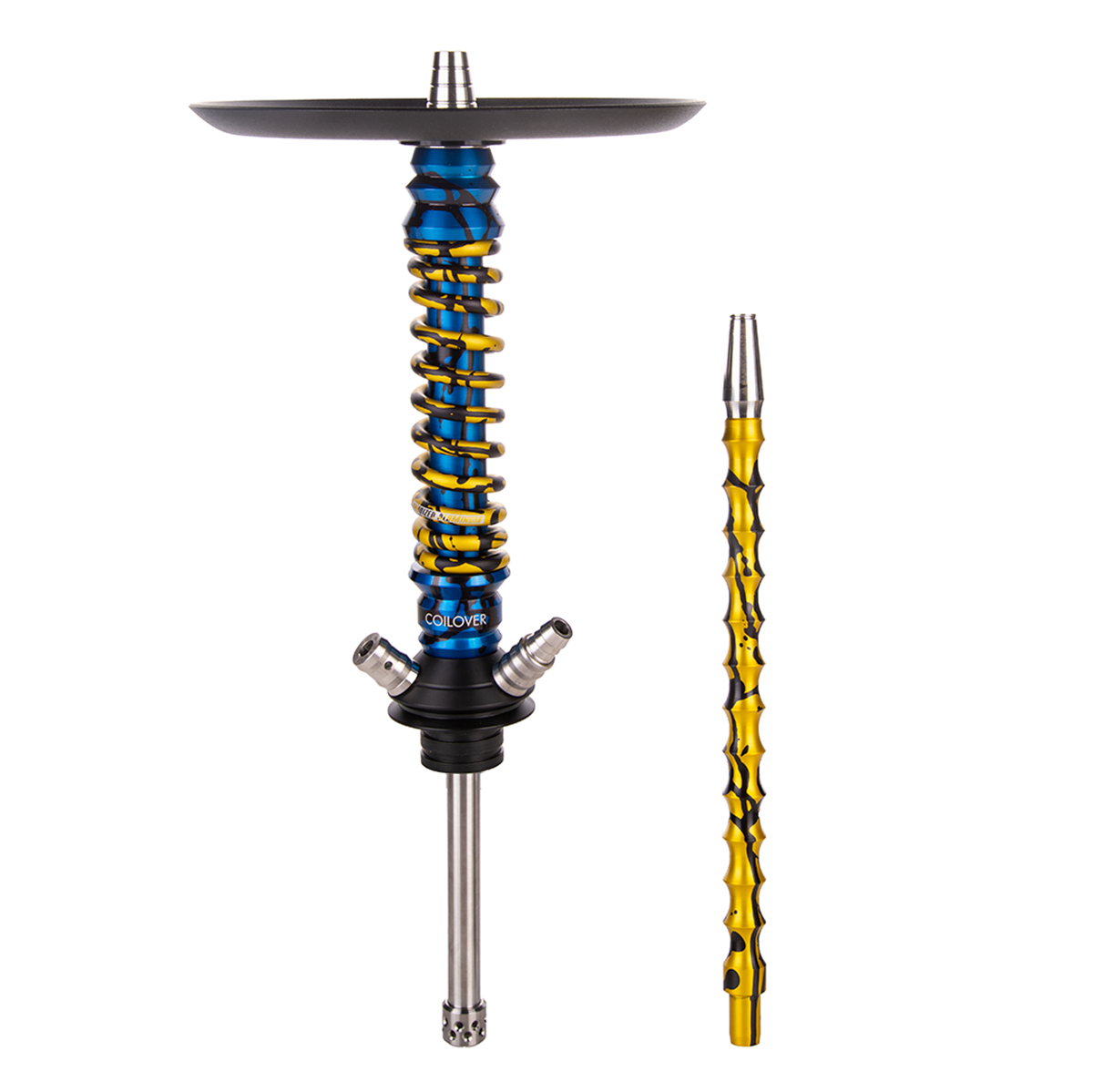 Кальян Mamay Customs Coilover Mini   Синий Сплеш Золотой Сплеш