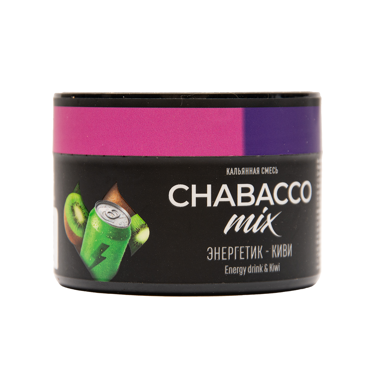 Бестабачная смесь Chabacco Medium Mix Energy Drink & Kiwi 40 грамм