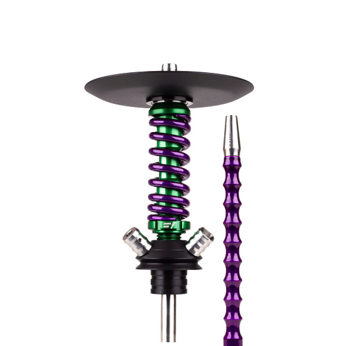 Кальян Mamay Customs Coilovers Micro Anod Green Фиолетовый Лак