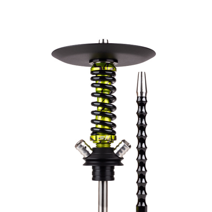 Кальян Mamay Customs Coilovers Micro Anod Oliva Splash Черный Глянец