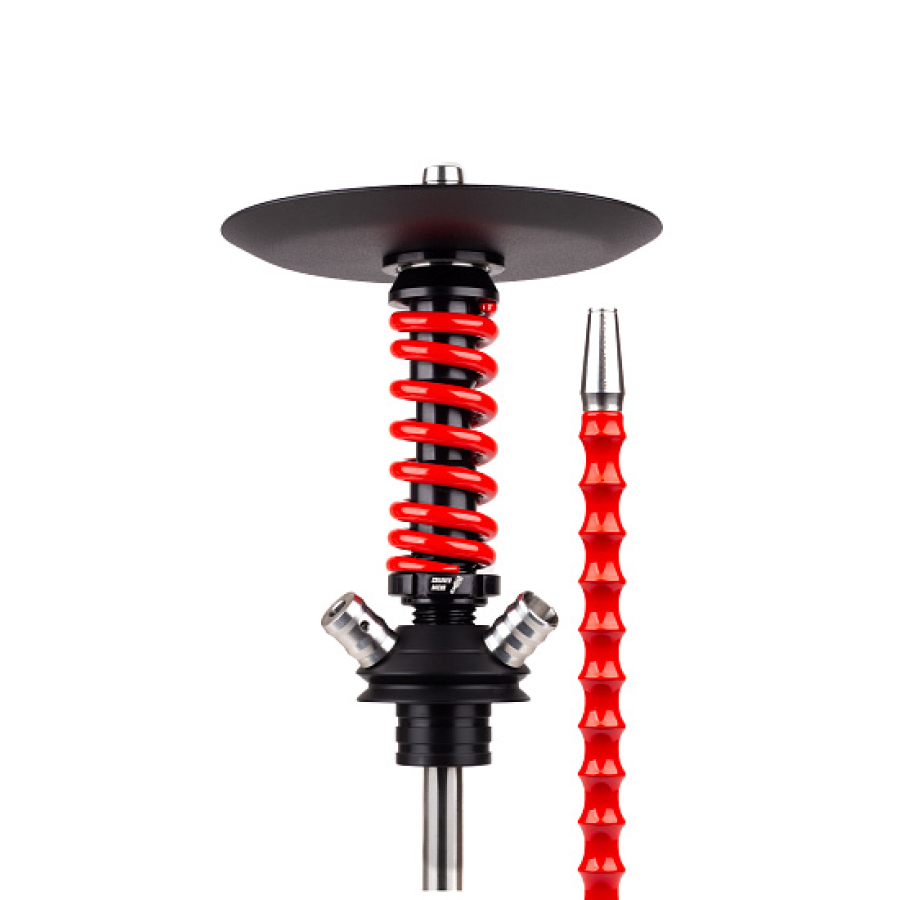 Кальян Mamay Customs Coilovers Micro Anod Черный Красный Глянец