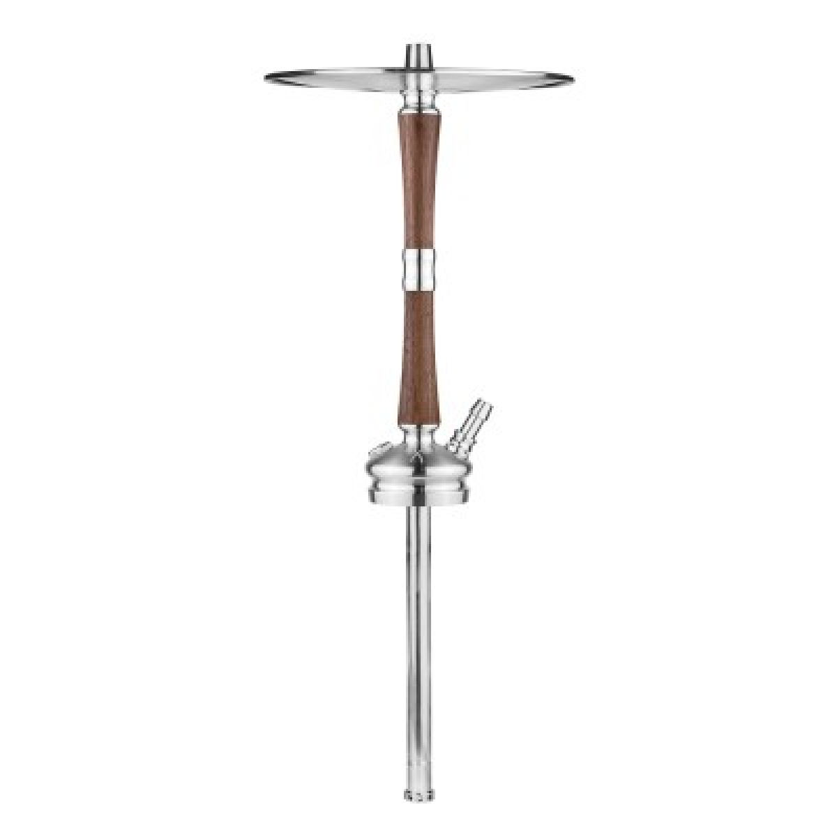 Кальян Hoob Go Pro Wood American Walnut Stainless Steel
