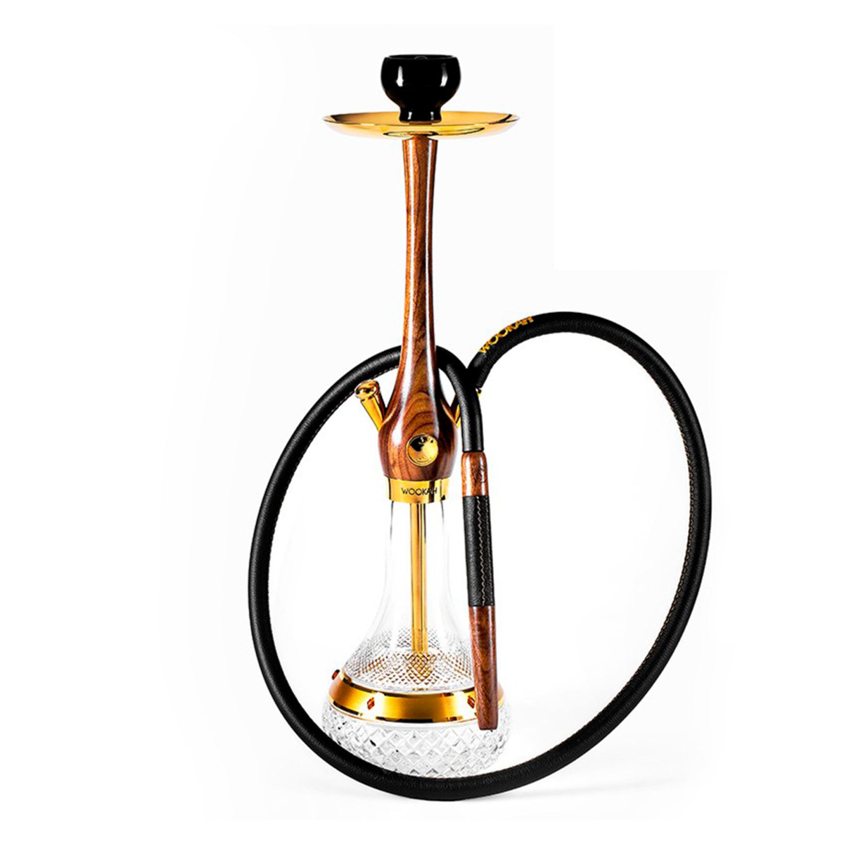 Кальян Wookah Walnut Gold Amber Click (золотой, 64 см)