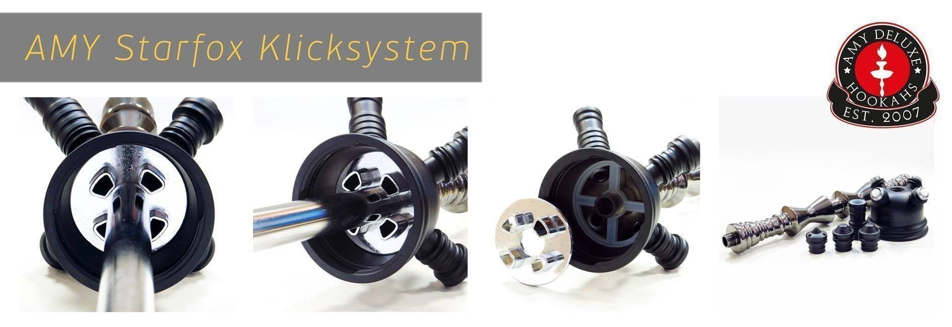 Система мультикамер и Klick system кальянов Amy Deluxe